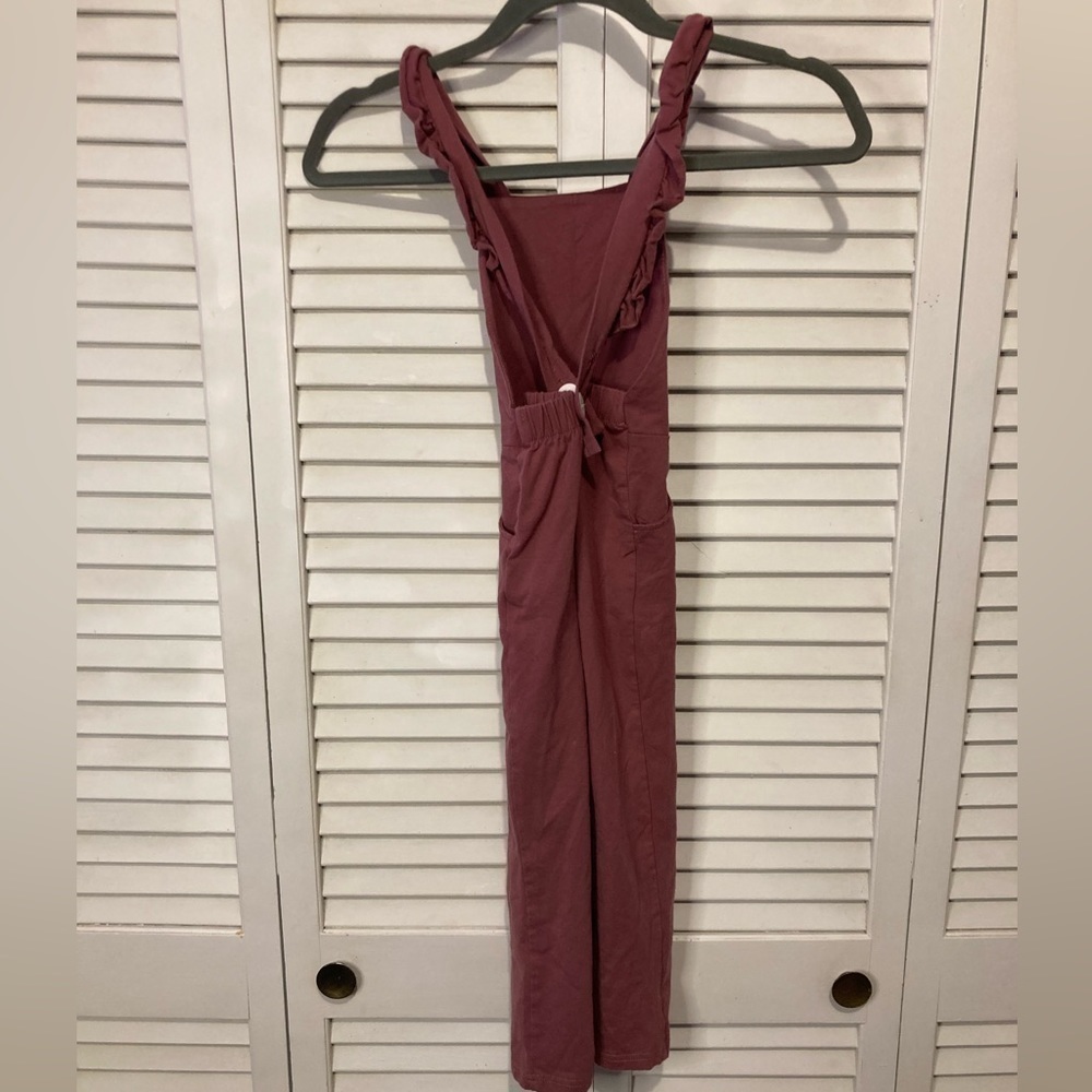 Presley Couture Mauve Ruffle Overalls Size 3T/4T - Picture 10 of 13